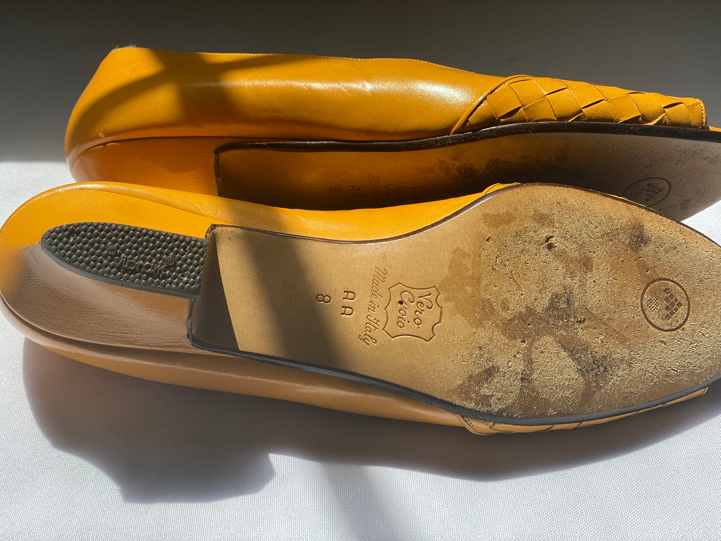 Yellow Bottega Veneta Low Heels