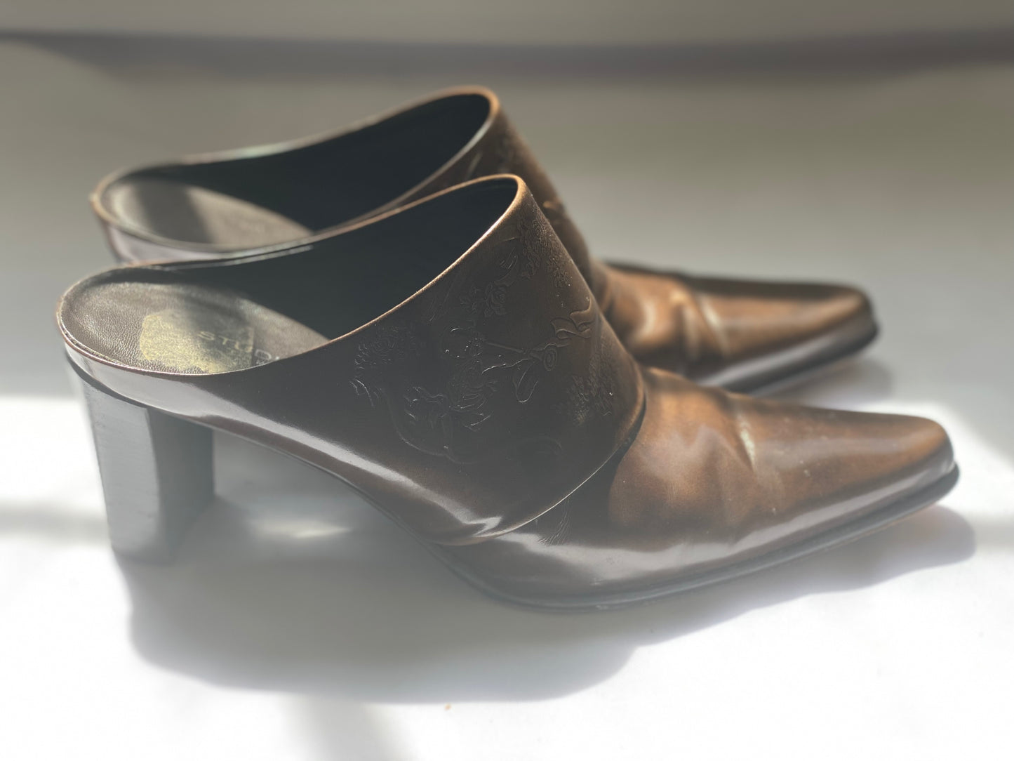 Brown Studio Spiga Pointed-Toe Mules