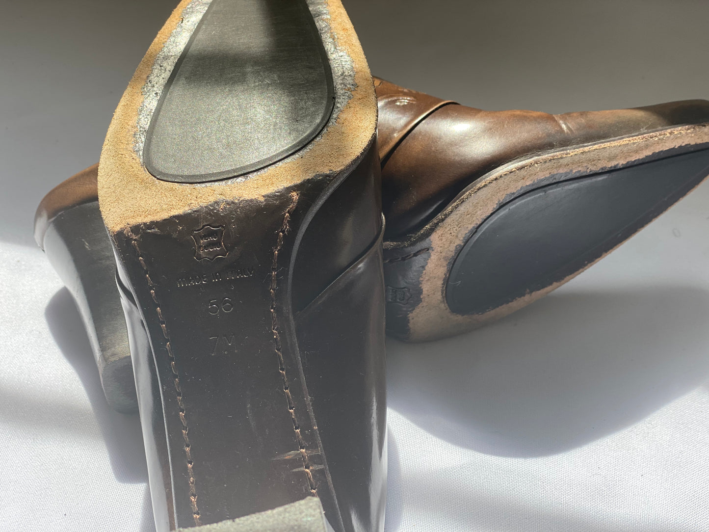 Brown Studio Spiga Pointed-Toe Mules