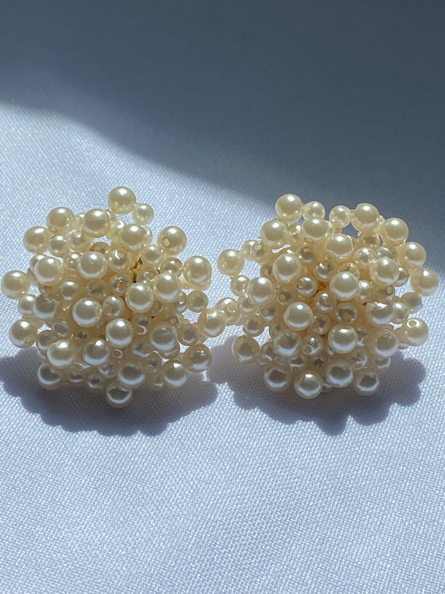 Pearl Cluster Earrings