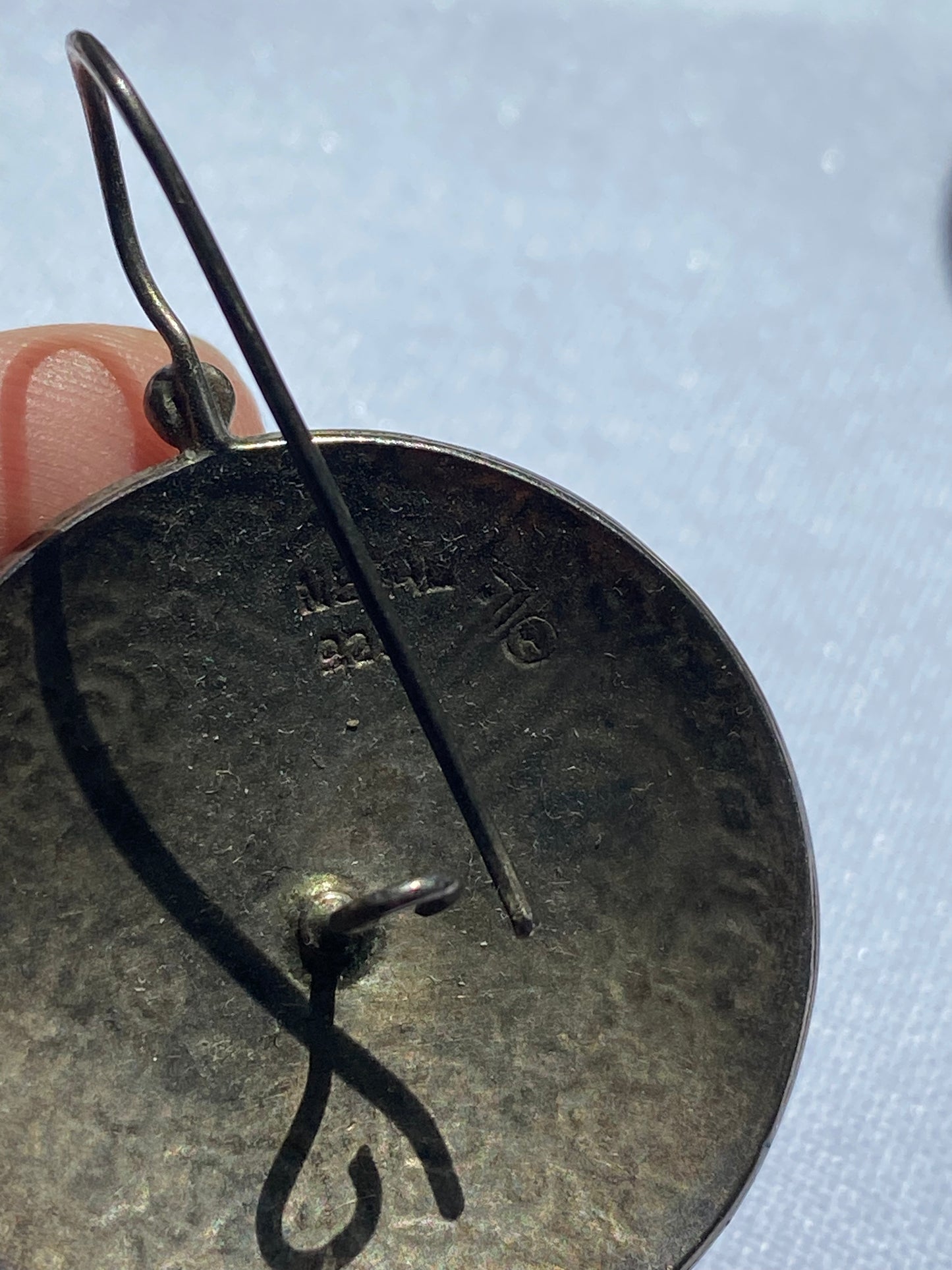 925 Silver Dragon Round Earrings