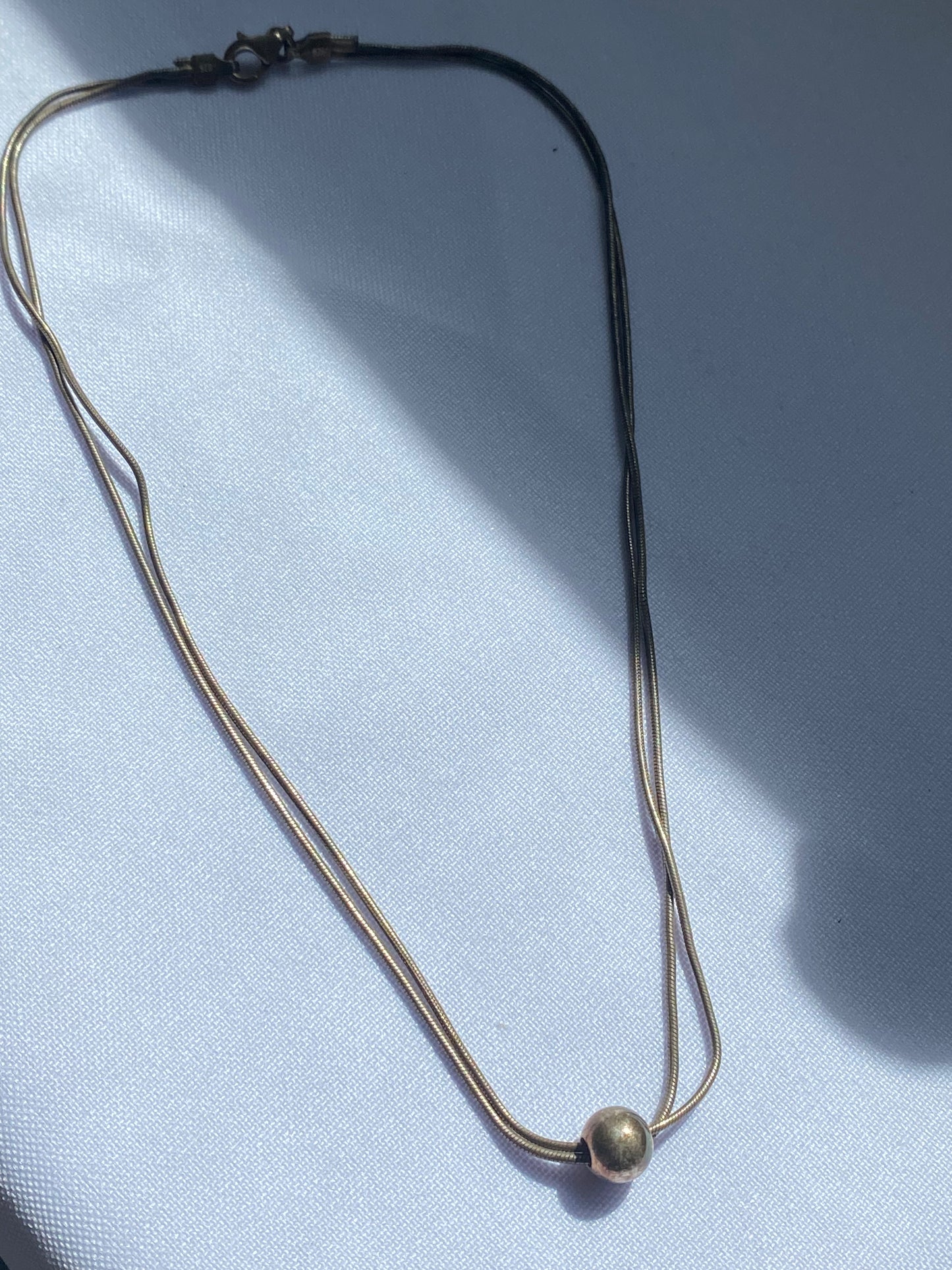 Italian 925 Silver Ball Choker