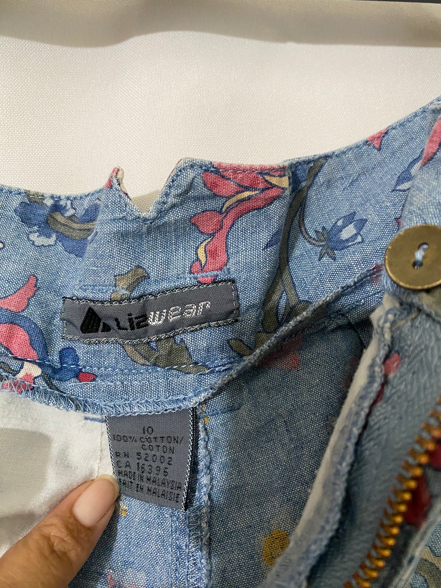 1980's Liz Wear Floral High Waisted Shorts