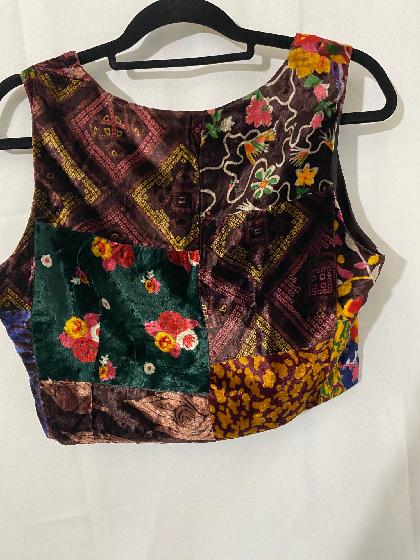 Multi-fabric Patched Vest