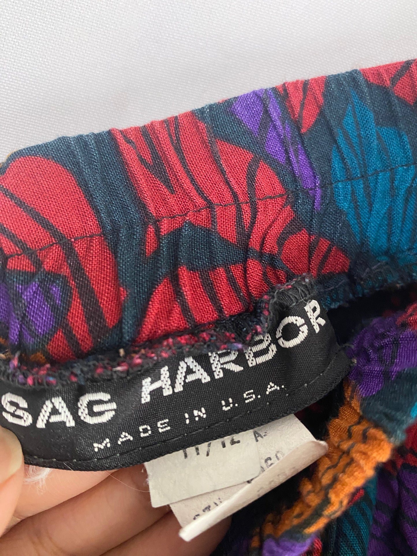 Jewel-Toned Printed Sag Harbor Skirt