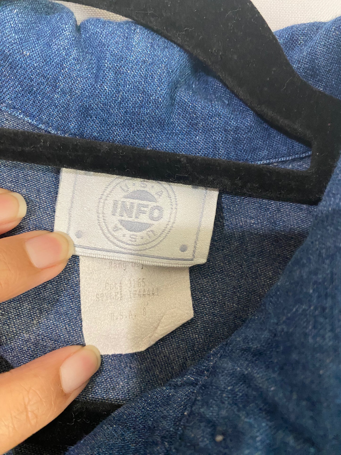 1980s Embellished Jean Jumpsuit