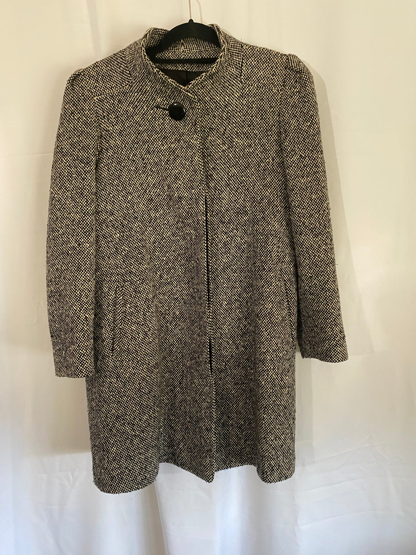 Black/Cream Tweed Lined Jacket