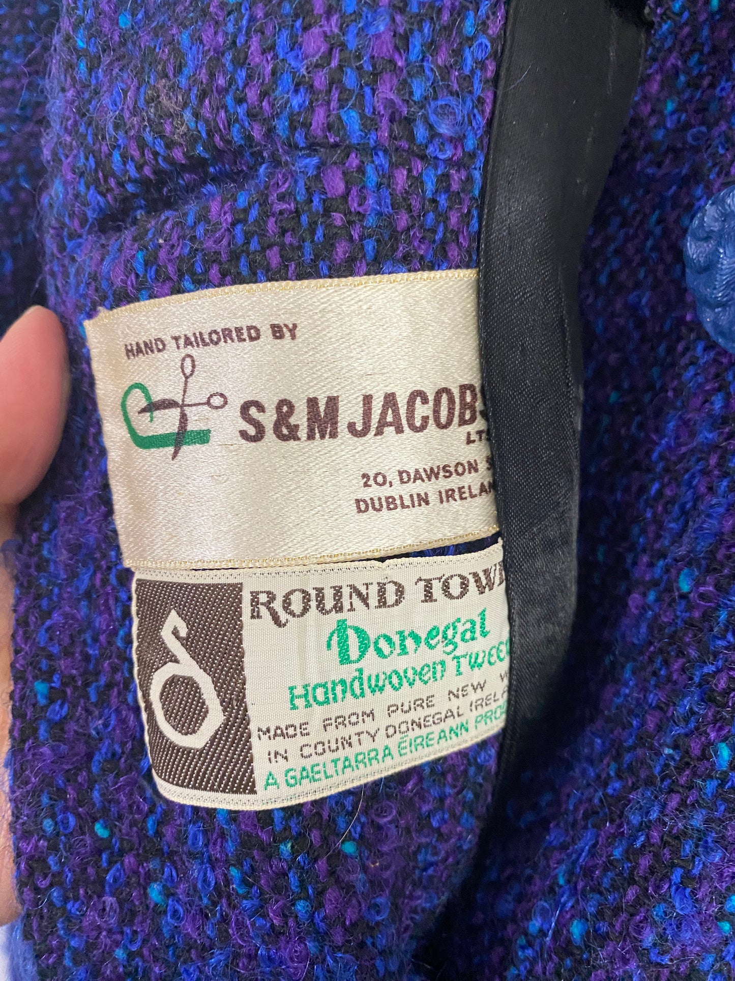 Vibrant Purple/Blue Tweed Jacket