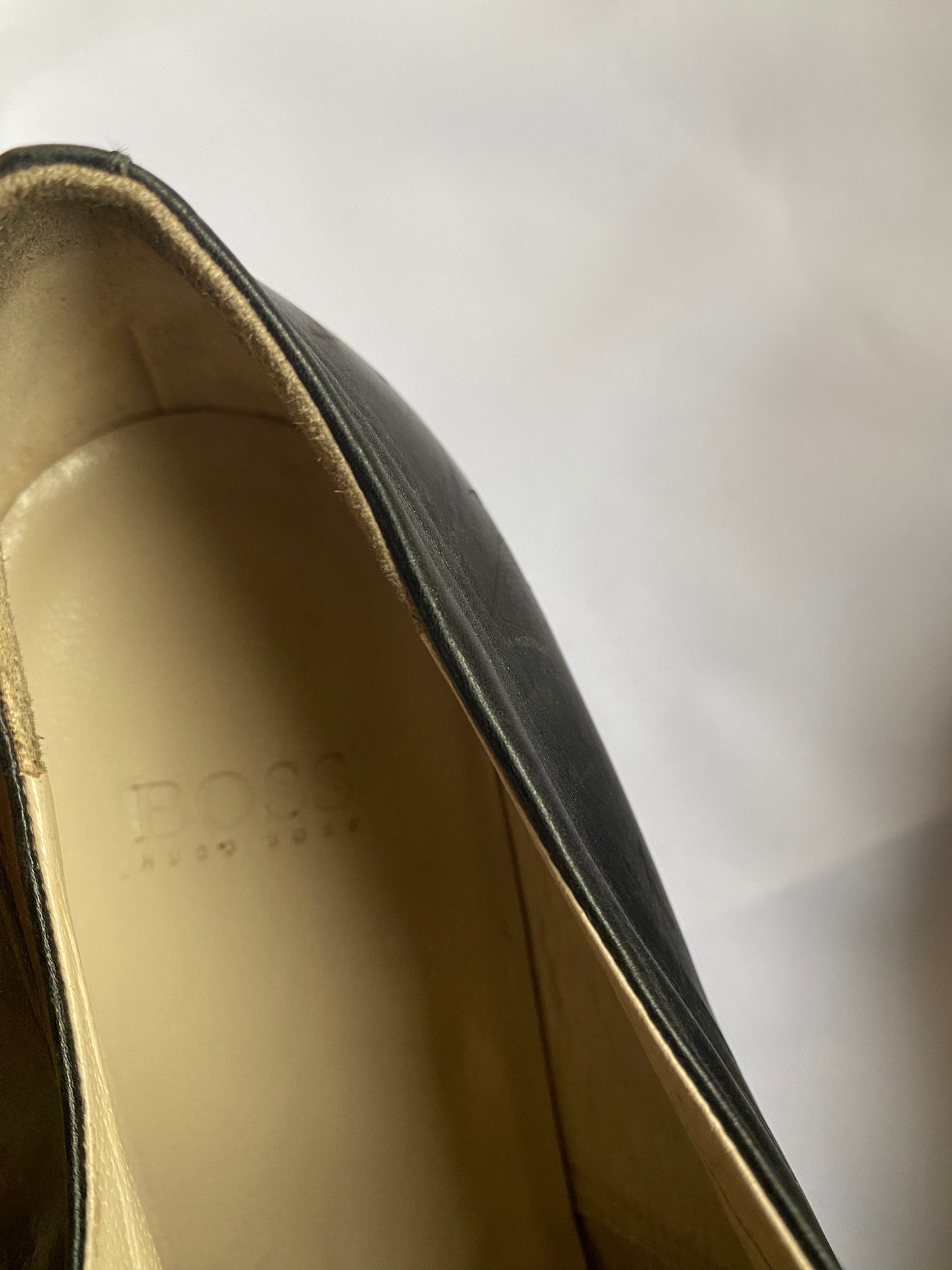 Black Boss Hugo Boss Pointed Leather Dress Shoes