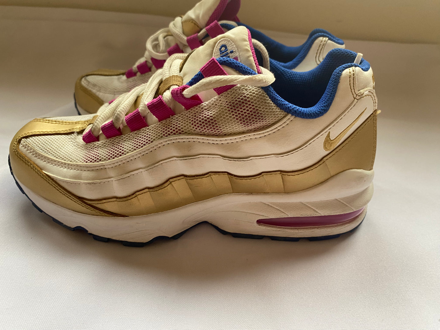 Nike Gold, Pink, Blue AirMax