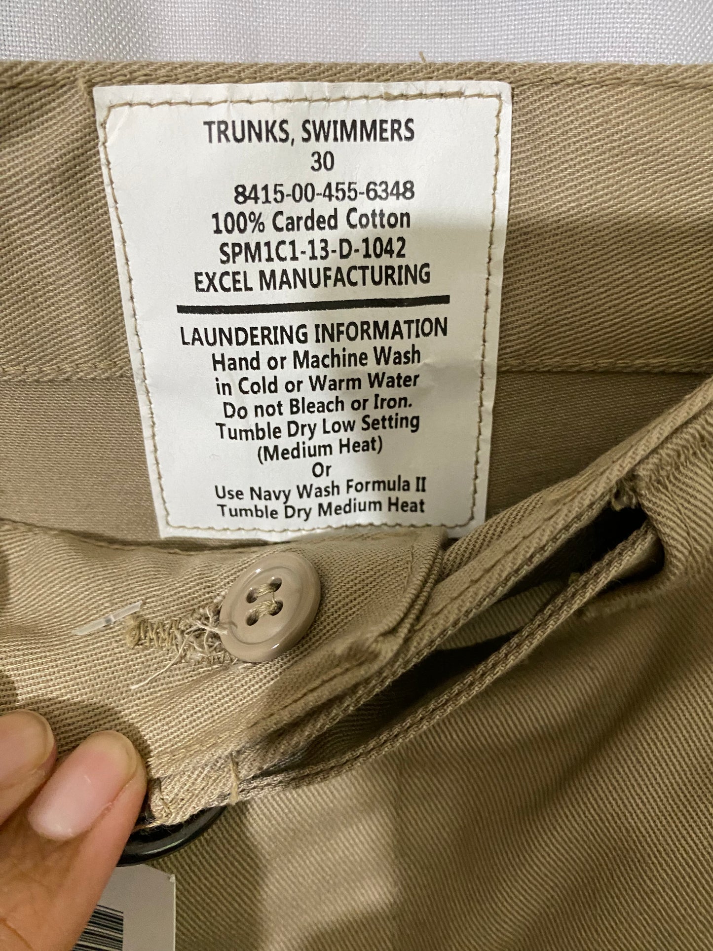 Vintage Military Swim Trunks