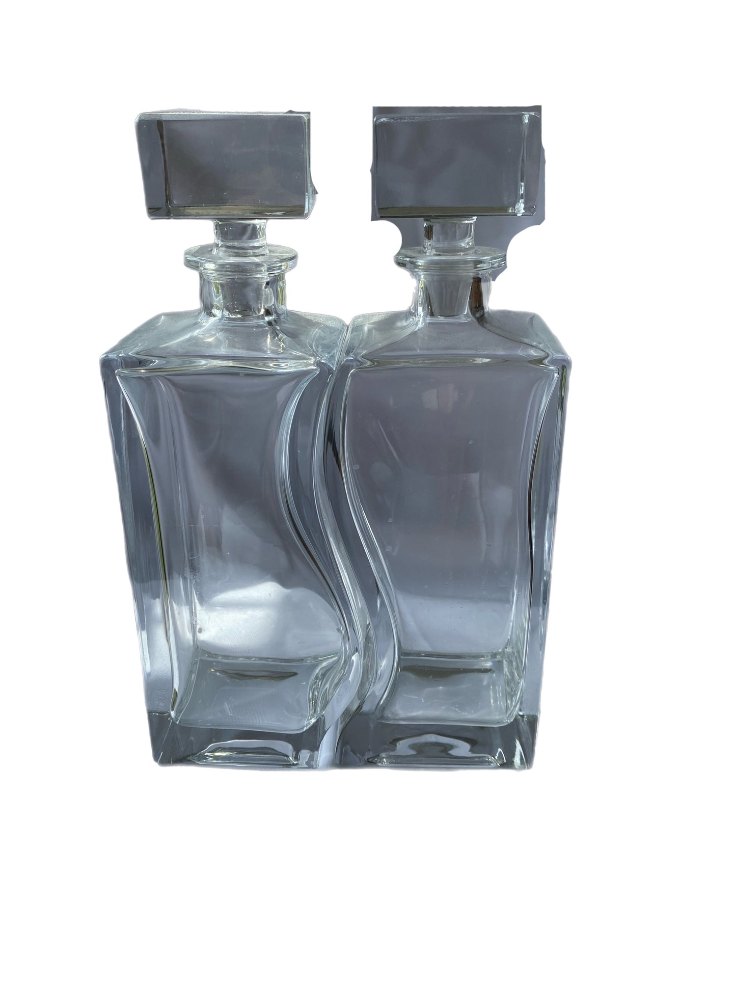 Pair of Glass Decanters