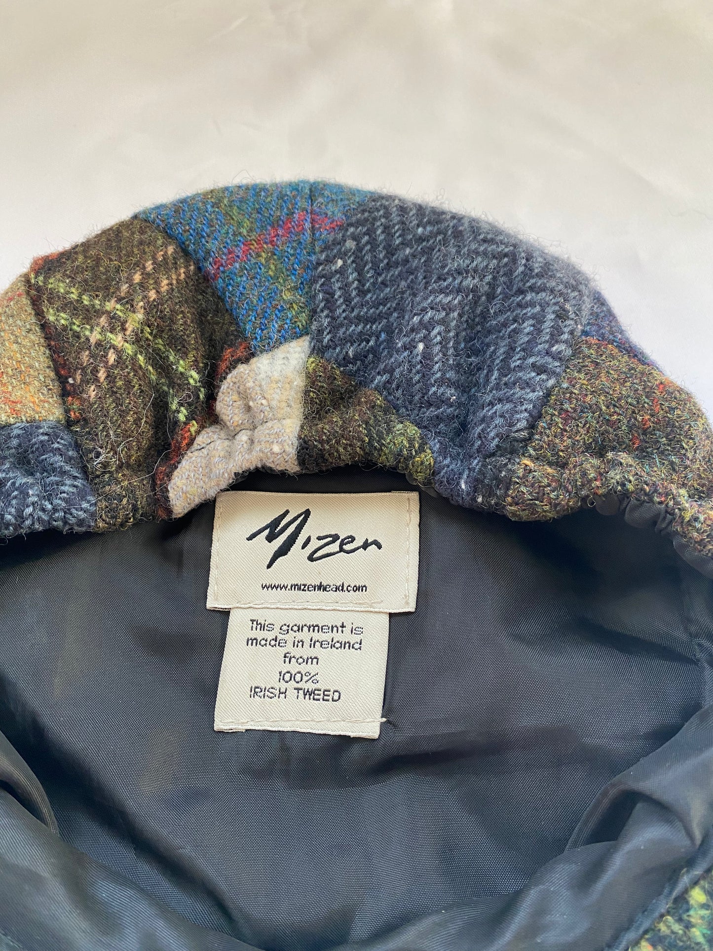 Mizen Patchwork Tweed Pageboy Hat