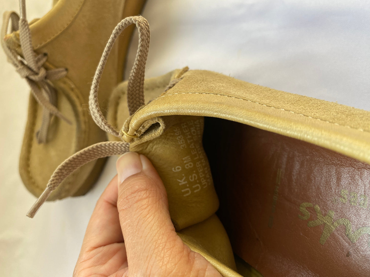 Beige Clark Wallabies