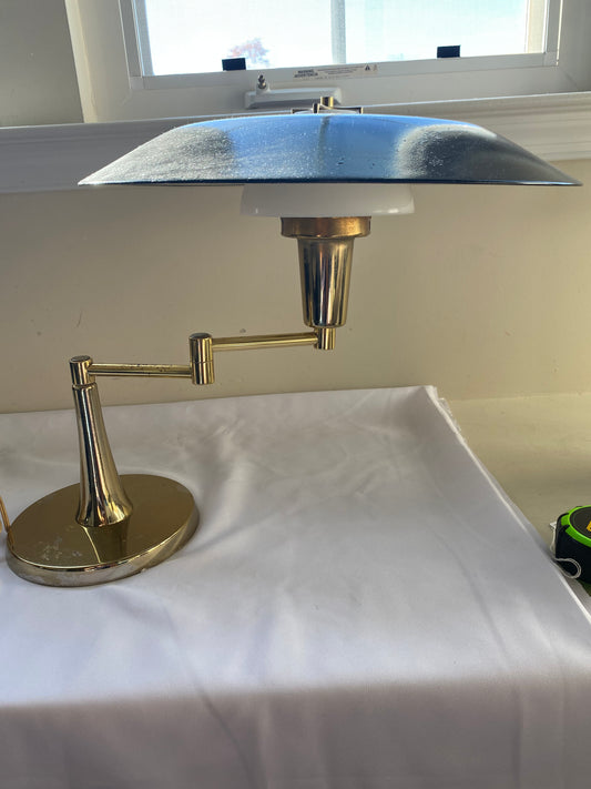 1950s Mid Century Modern Atomic Saucer Lamp