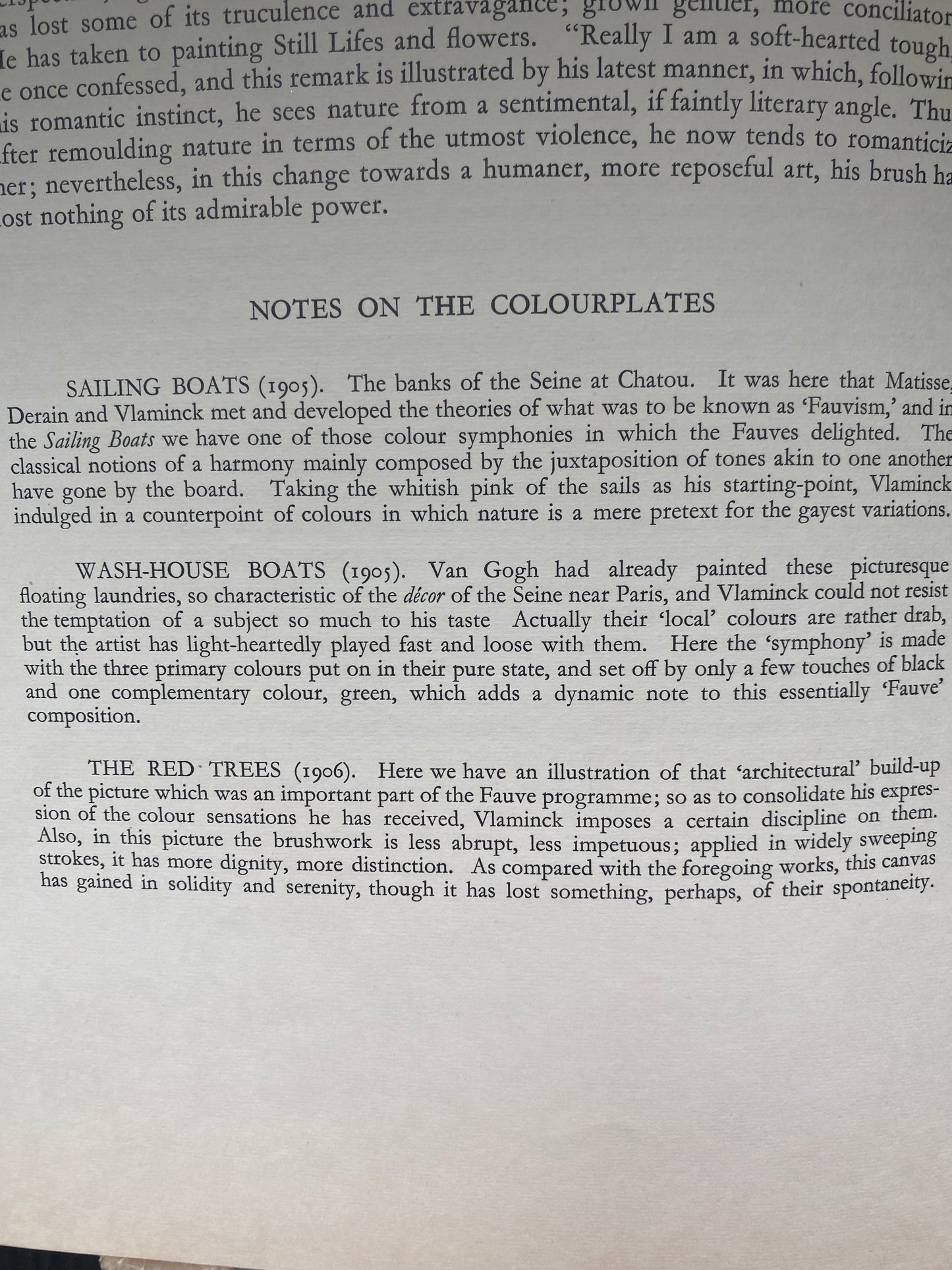 Rare lithograph "Sailing-Boats" by Maurice Vlaminck