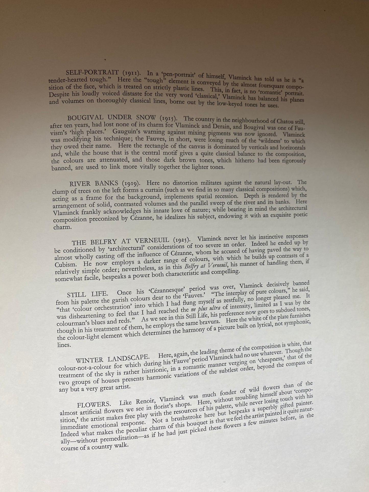 Rare lithograph after painting "The Belfry at Verneuil" by Maurice Vlaminck