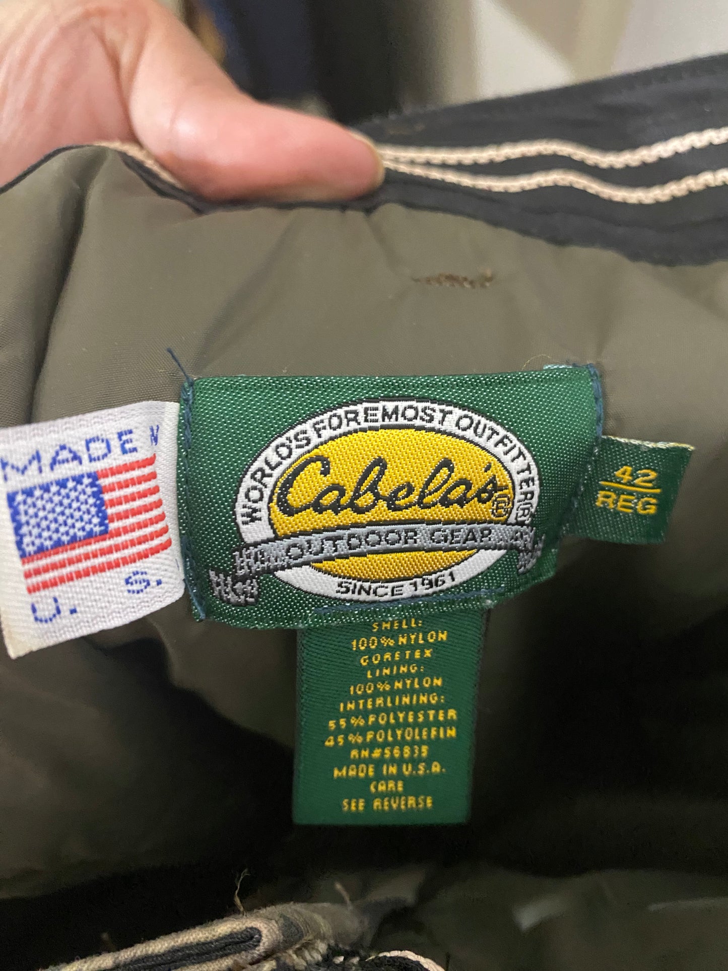 Cabela's Outdoor Camouflage Insulated Gortex Pants