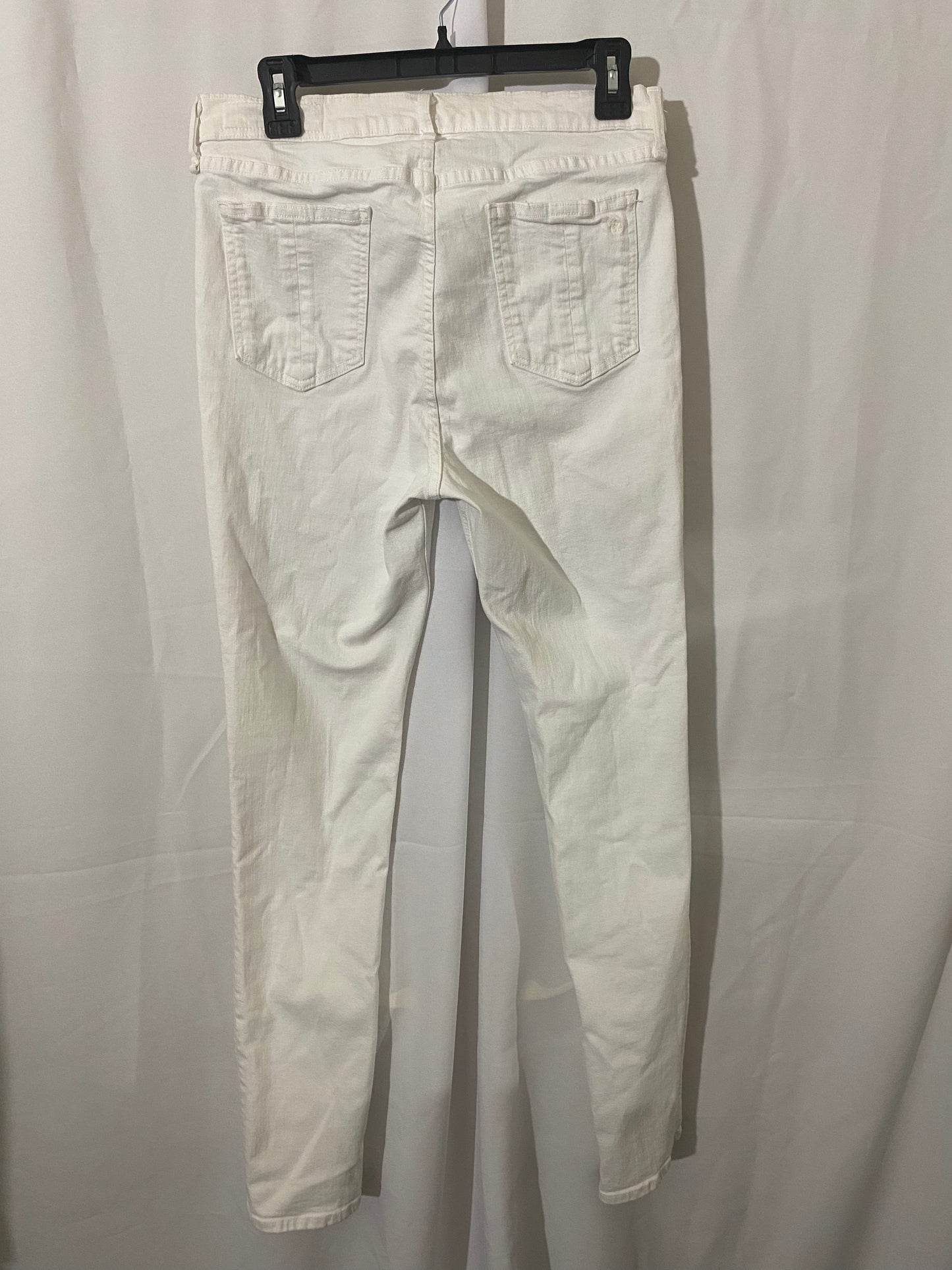 Rag & Bone White High Rise Skinny Jeans