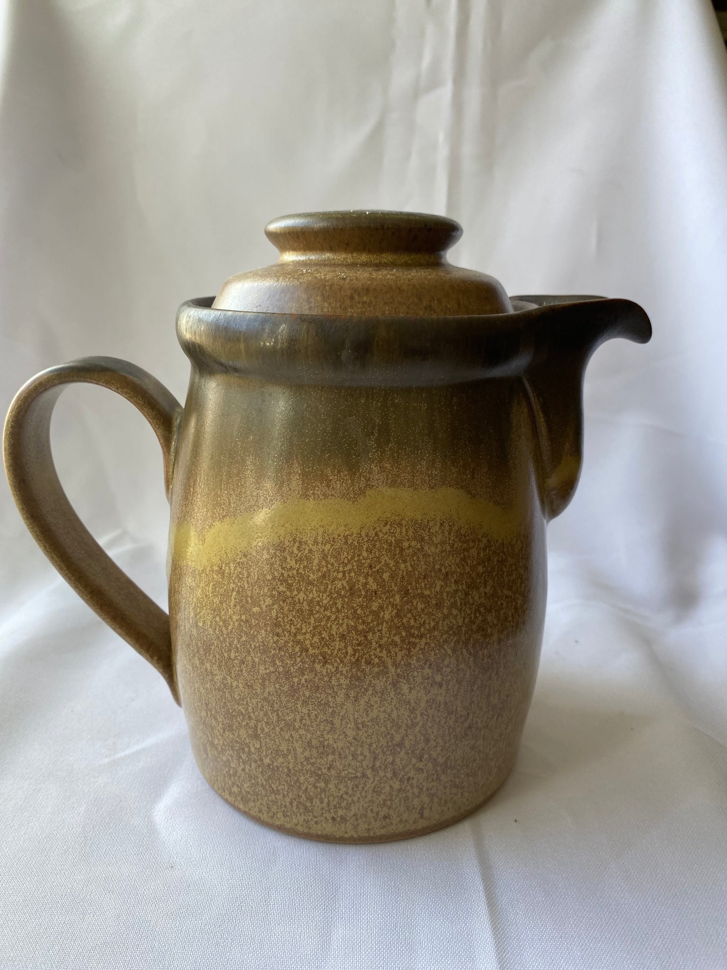 Denby Langley England Romany Brown Stoneware Coffee Pot Pitcher