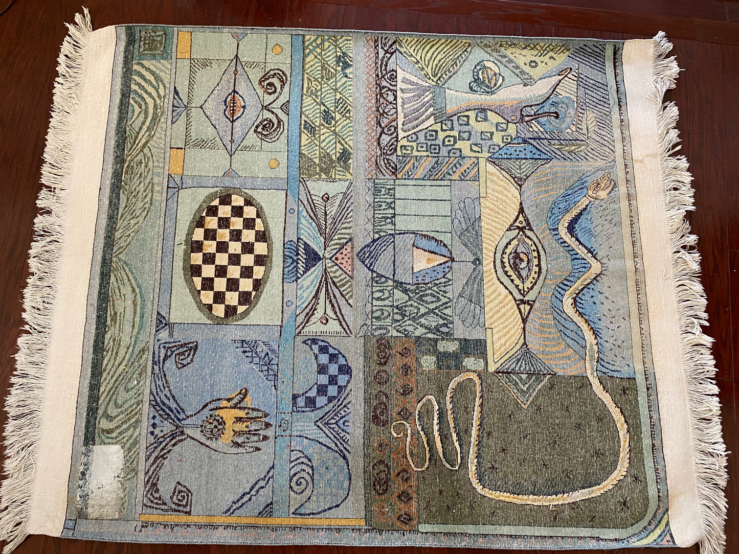 Artistic Turkish Wool Rug