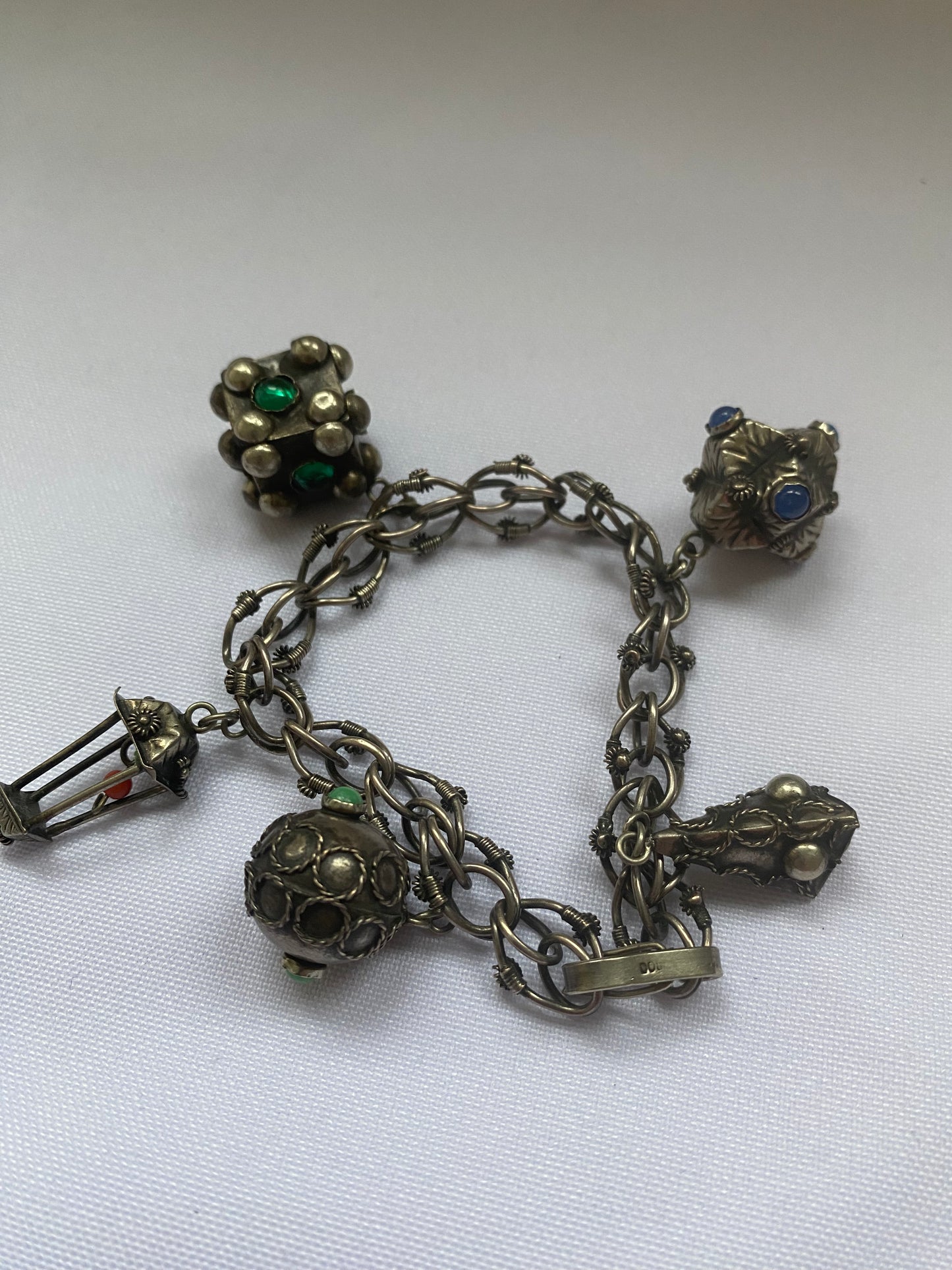 Antique Italian 800 Silver Etruscan Style Bracelet