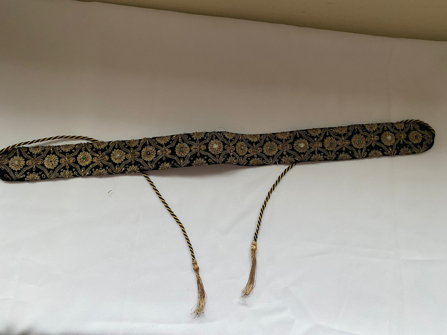 Black & Gold Jeweled Belt