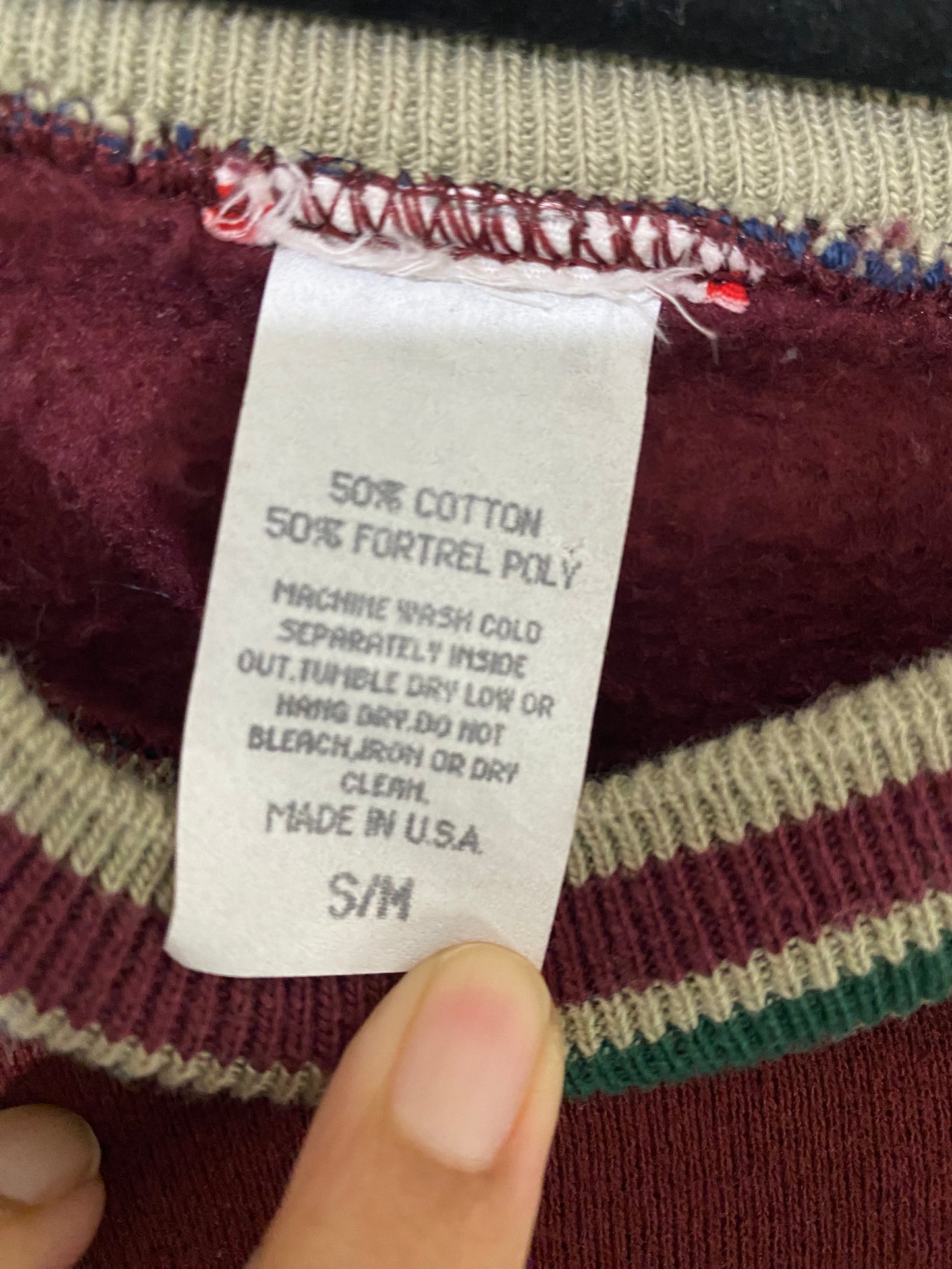 Vintage Maroon Planet Hollywood New Orleans Crewneck Sweater