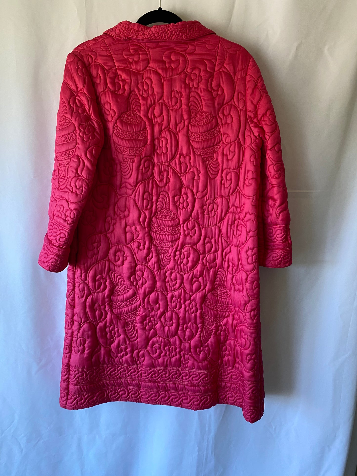 Hot Pink Silk Quilted Jacket