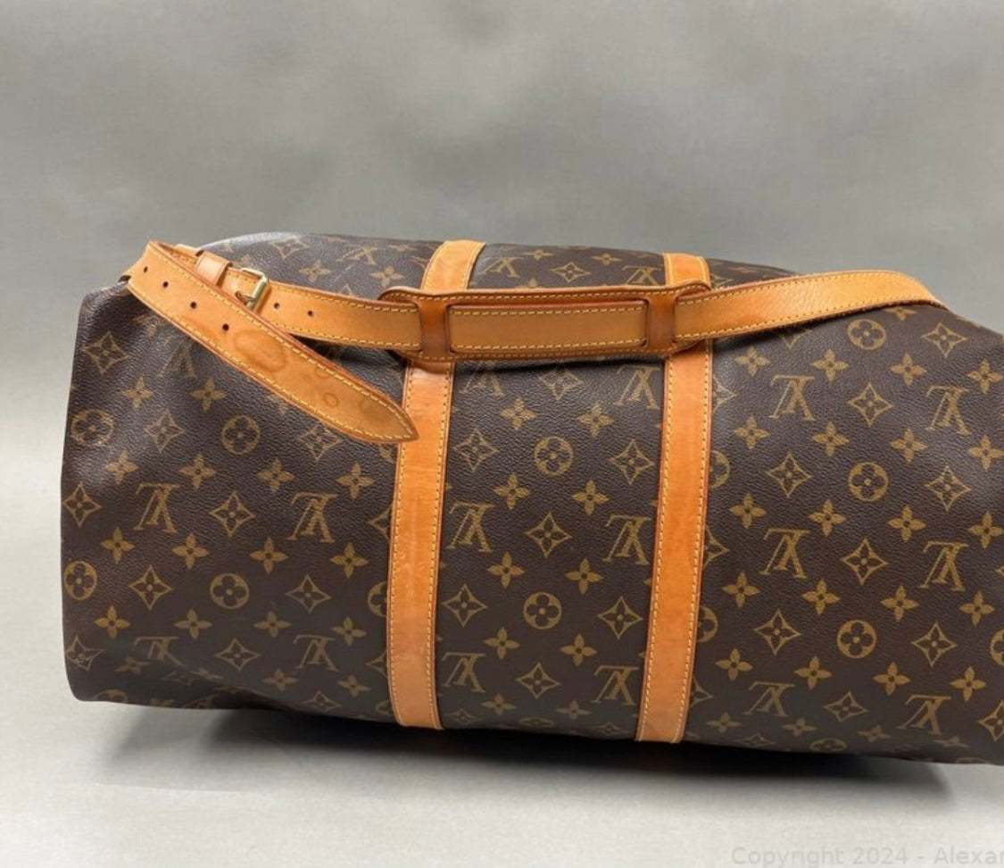 Louis Vuitton Keepall 50 Monogram Bandouliere Bag (Authenticated)