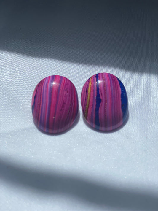 1980's Pink Clip on Earrings