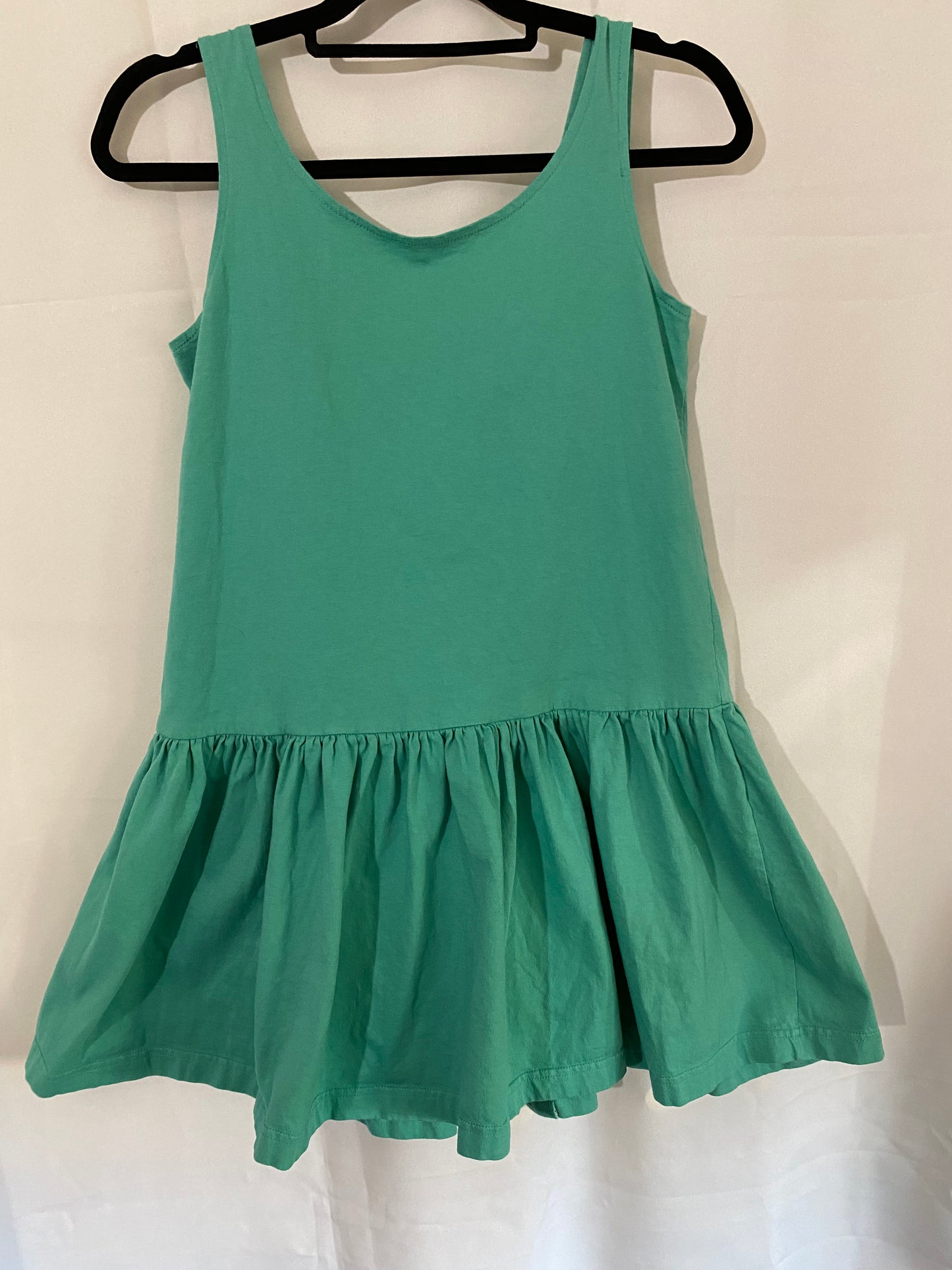 1990's Turquoise Dress with White Buttons