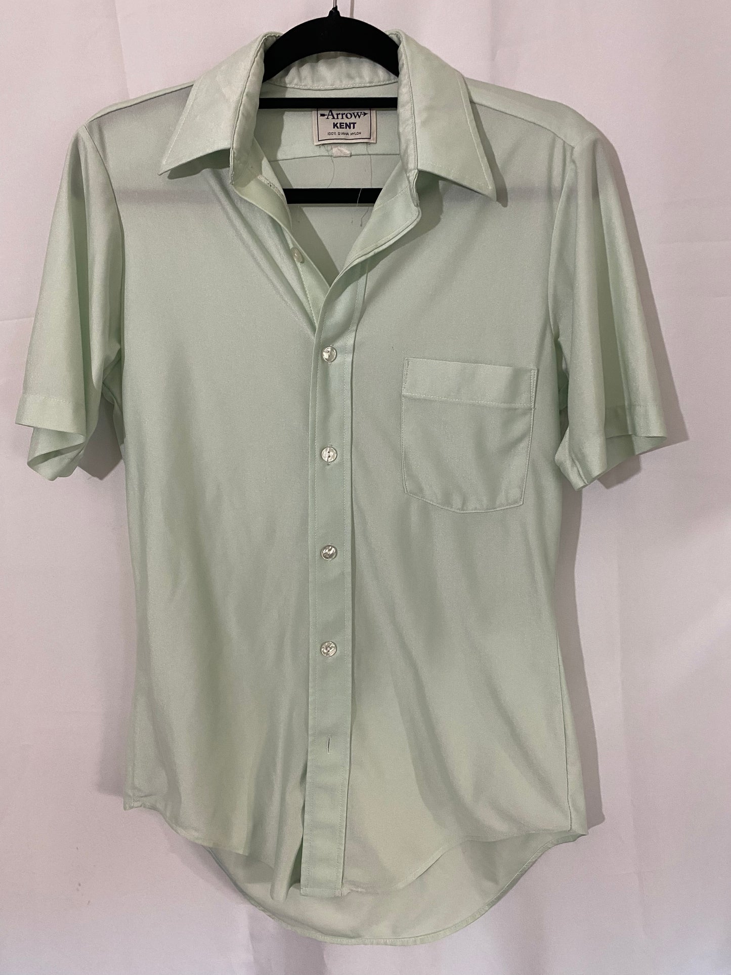 Seafoam Green Button Shirt