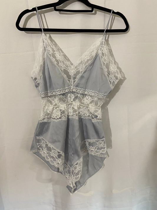 Light Blue/Gray with Lace Outlining Lingerie