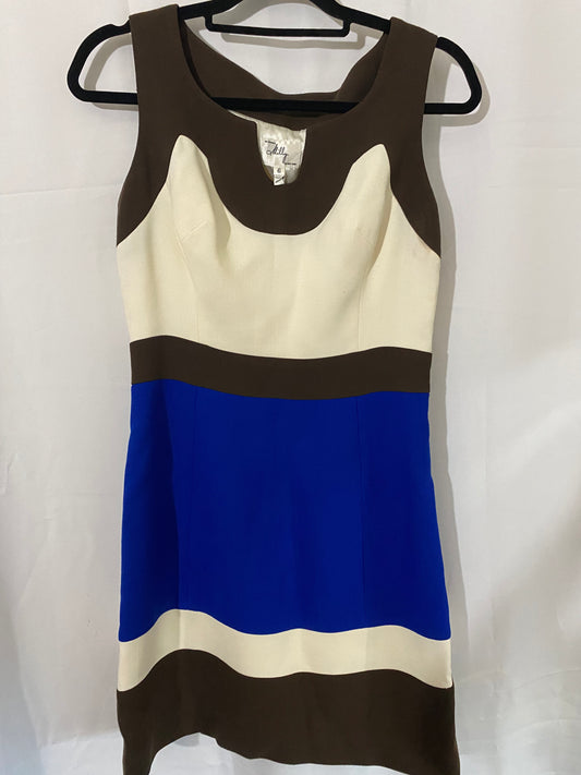 Brown, Cream, Blue Milly Dress