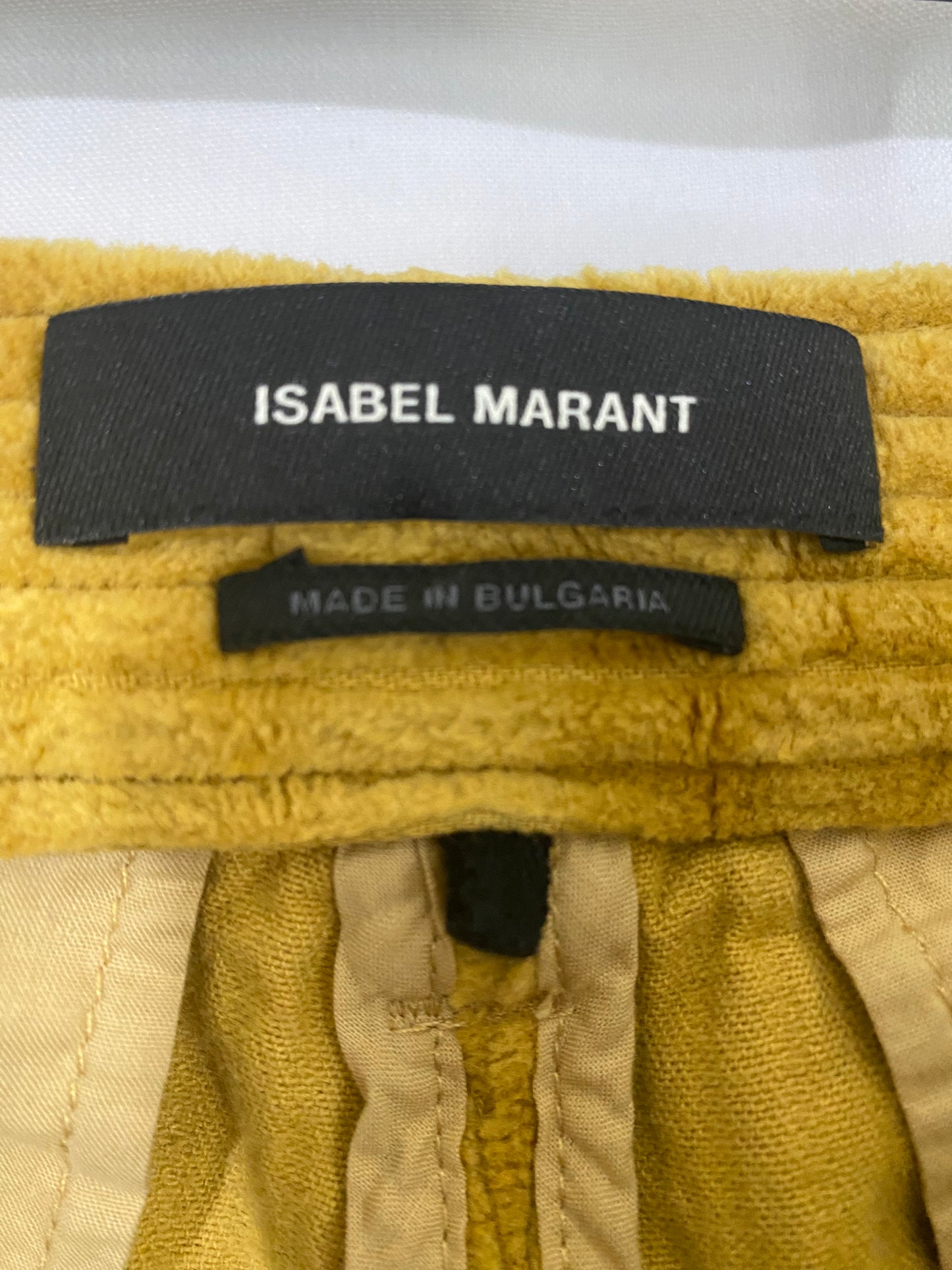 Isabel Marant Mustard Corduroy Pants