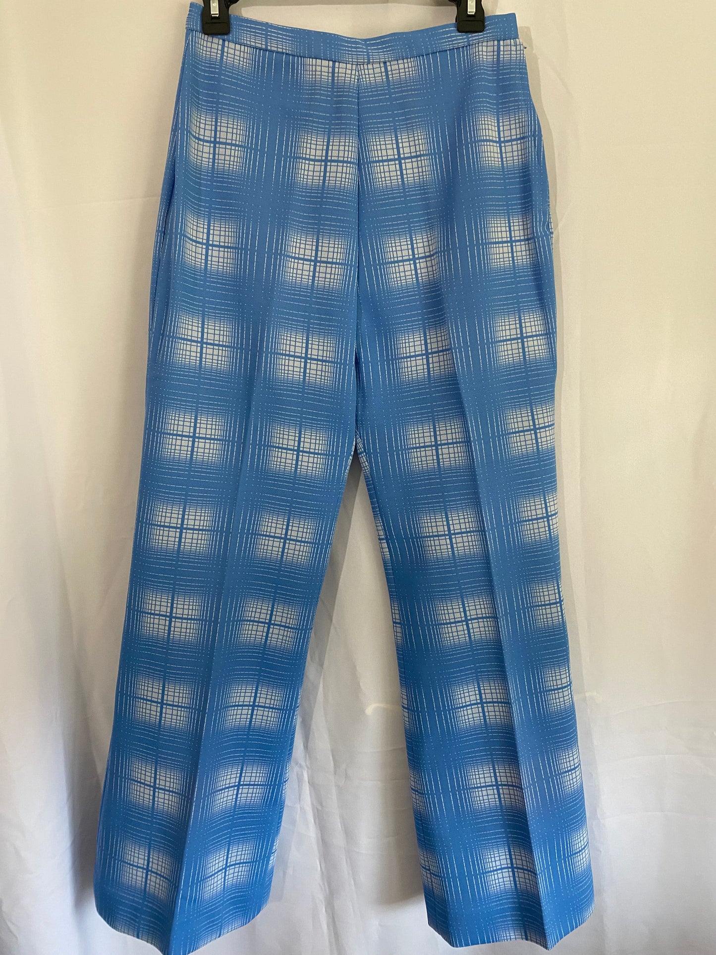 1960's or 70's Carnaby Blue/White Jacket & Pant Suit