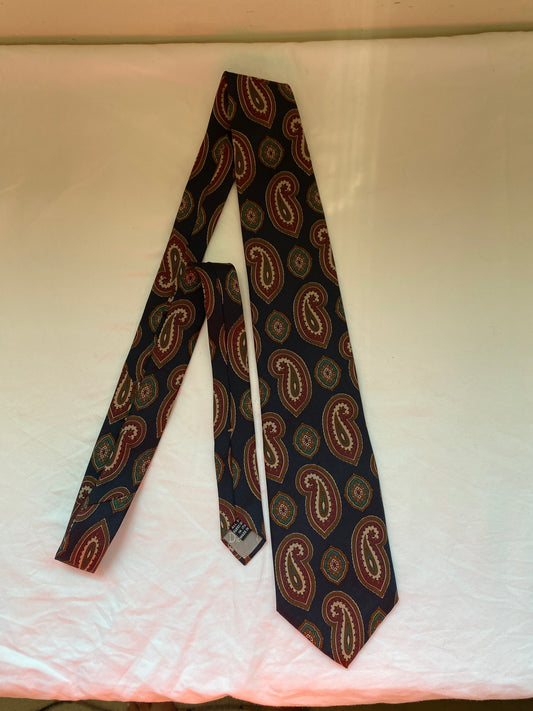 Christian Dior Monsieur Navy Paisley Tie