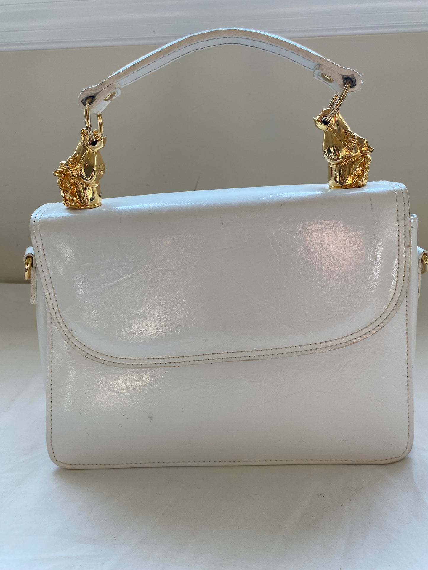 White Sasha 1996 Horse Bag