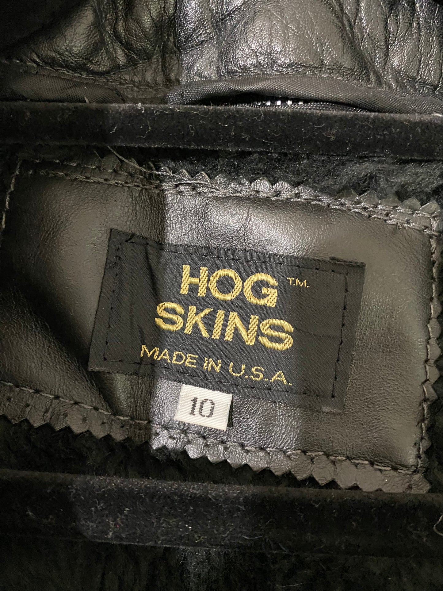 Hog Skins Leather Jacket with Removable Lining