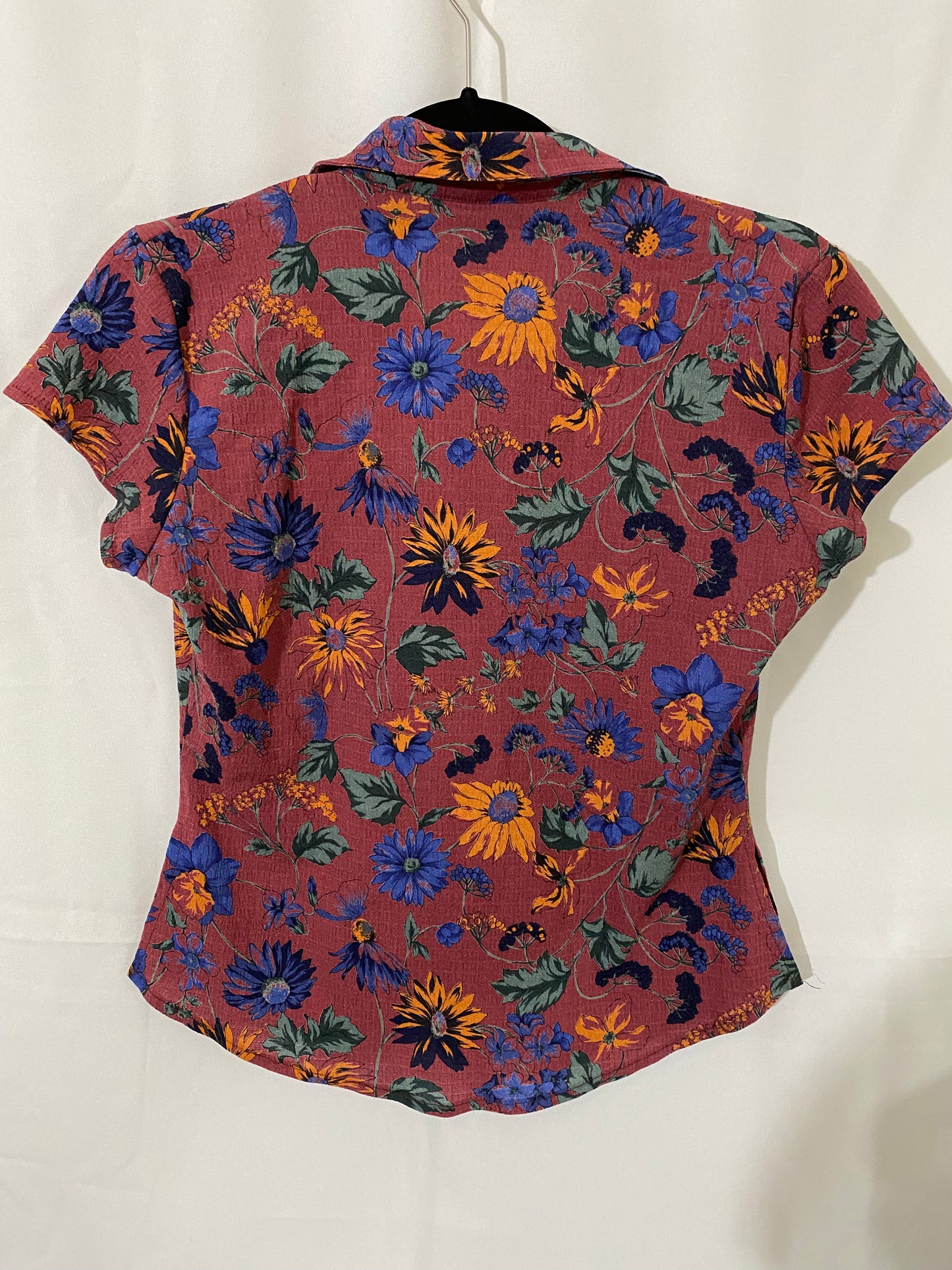1990's Mauve Floral Shirt