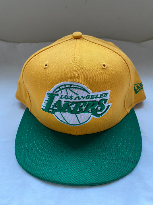 Yellow & Green Lakers Hardwood Classics Hat