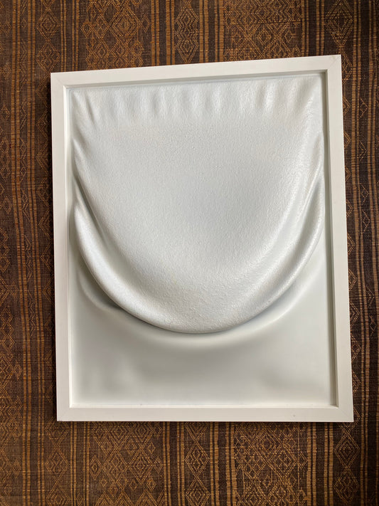 Framed White Plastered Art