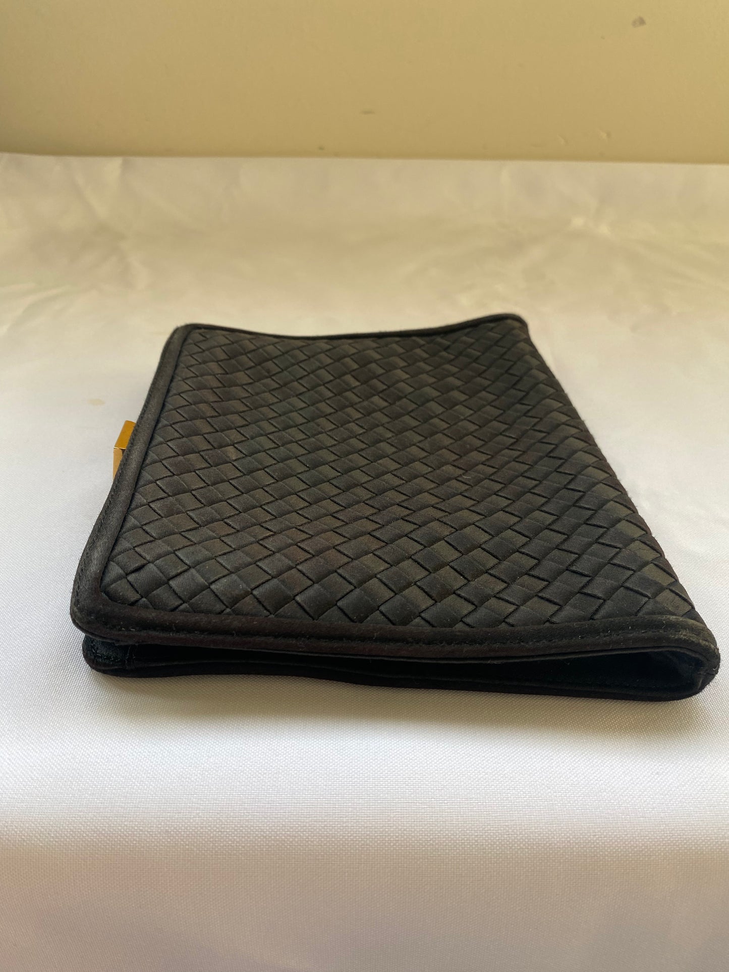 Black Bottega Veneta Black Clutch (Authenticated)