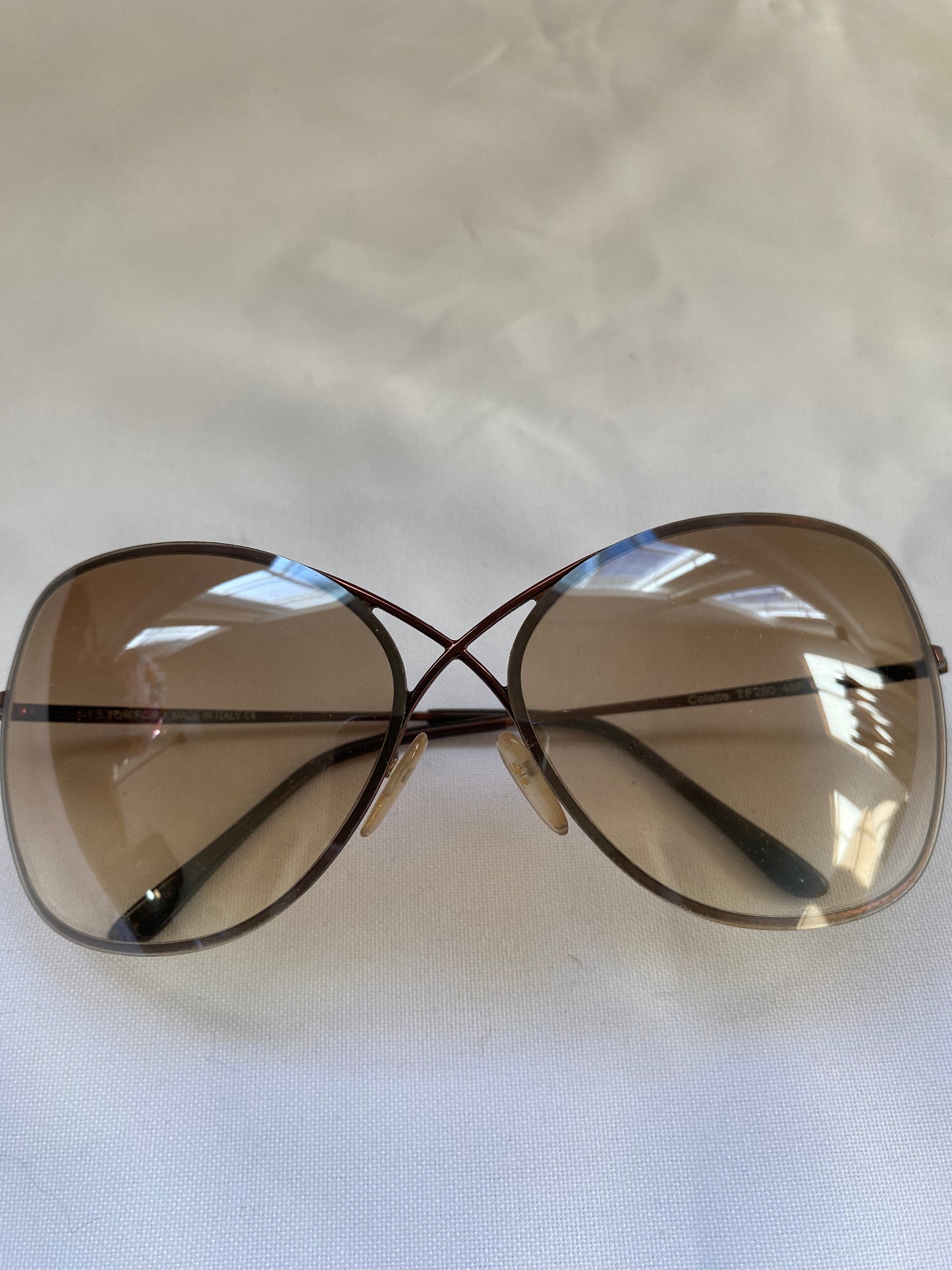Tom Ford Colette Metal Butterfly Sunglasses