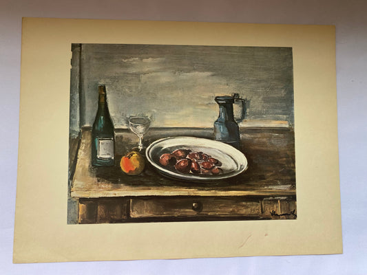 Rare lithograph after painting "Still Life" by Maurice Vlaminck