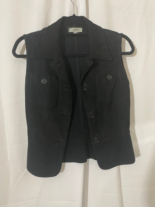 Celine Black Waist Coat