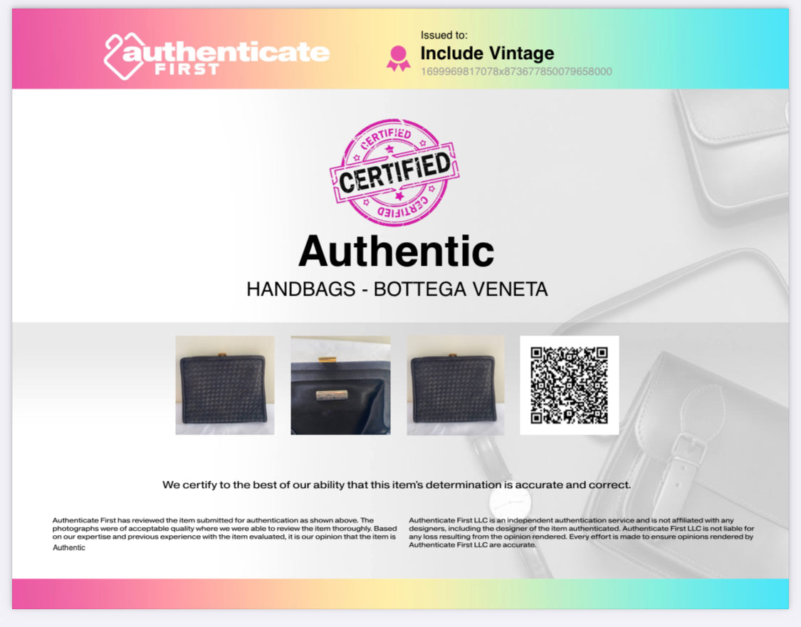 Black Bottega Veneta Black Clutch (Authenticated)