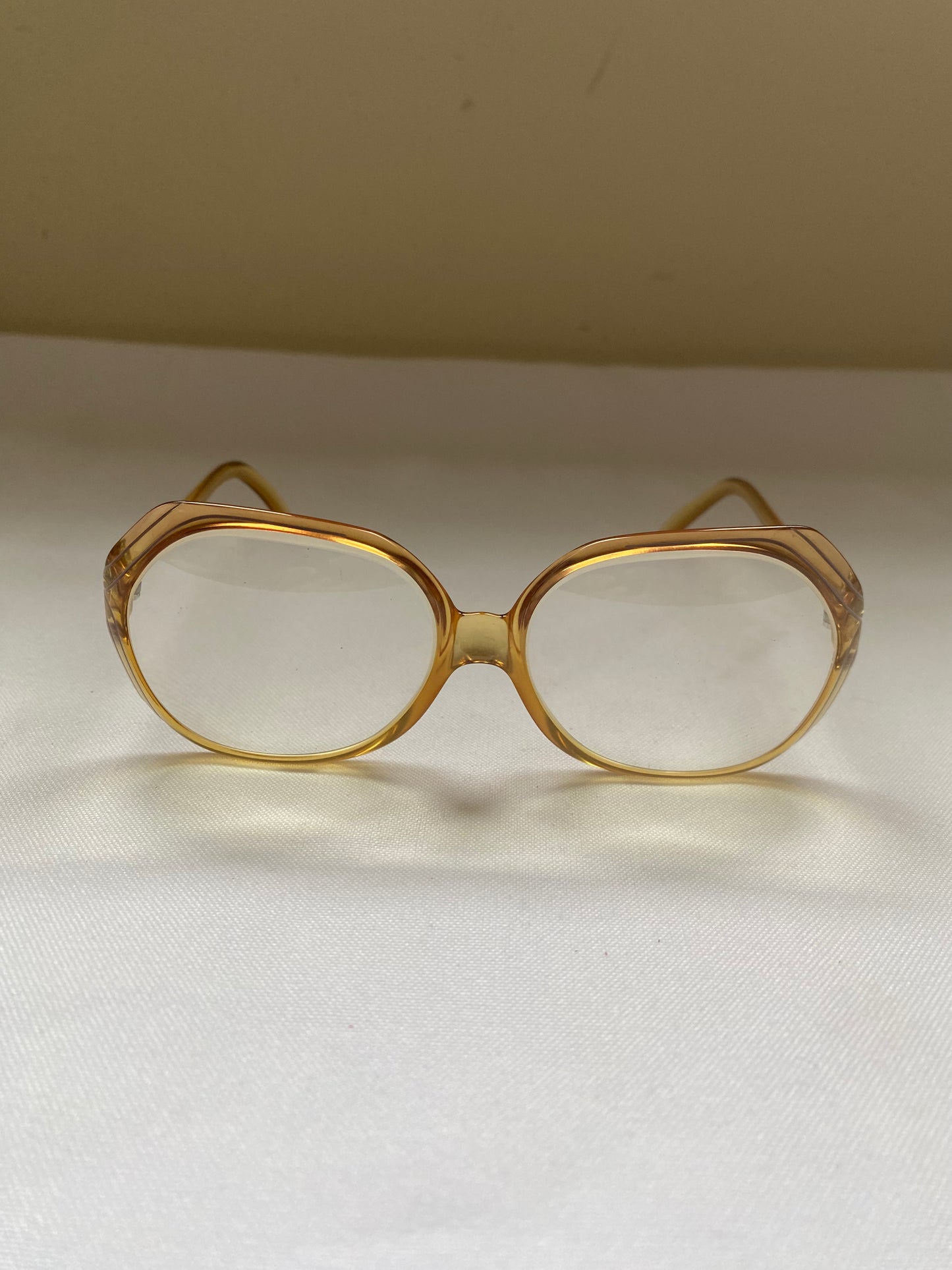 1970s Christain Dior Yellow Glasses