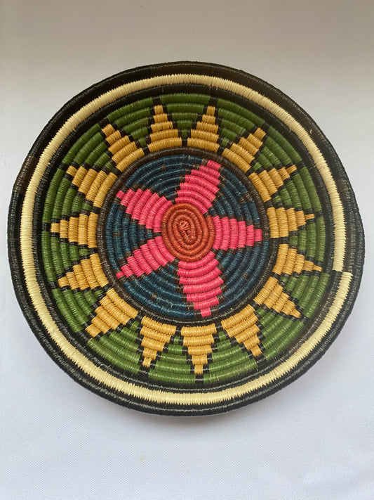 Colorful Decorative Round Basket